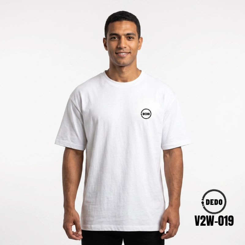 Classic Cruiser Motorcycle Graphic 100% Cotton Oversized T-Shirt by DEDO